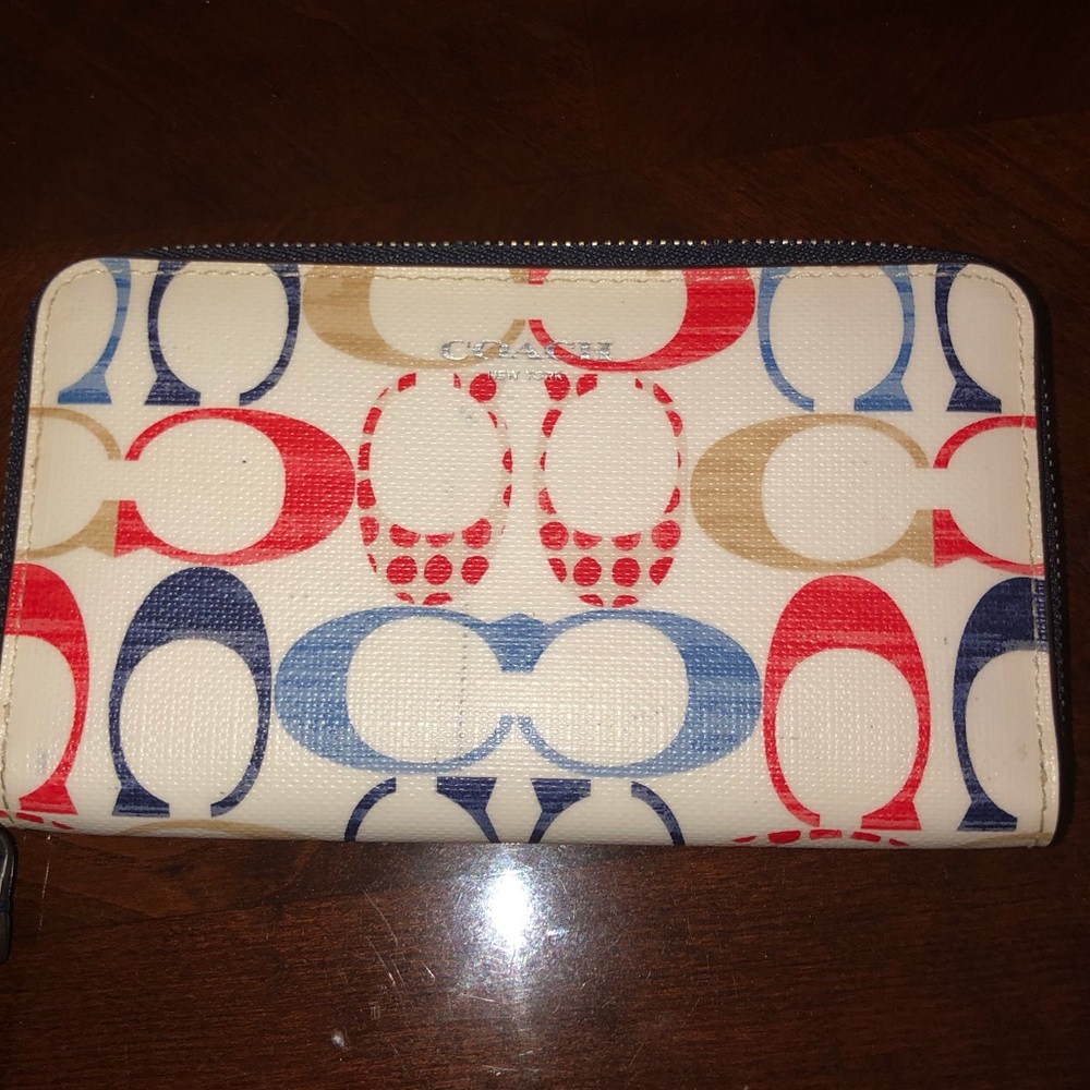 Coach colorful wristlet